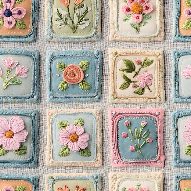 zestaw haftów na płótnie